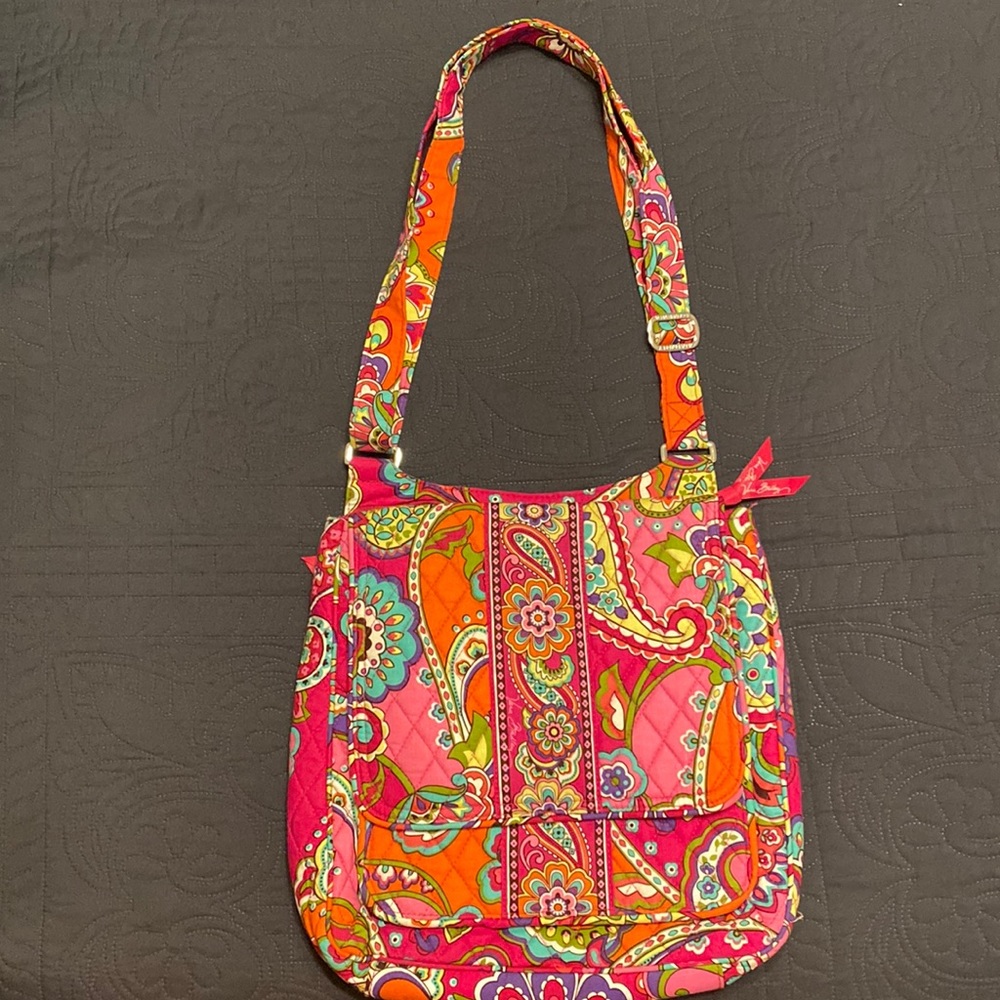 Vera Bradley Paisley Pink Swirls Shoulder Bag
